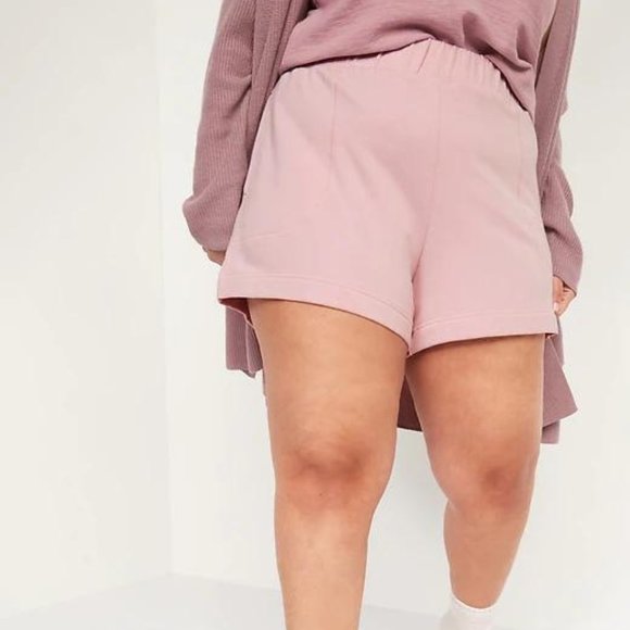 Old Navy High-Waisted Cozy-Knit Pajama Shorts for Women -- 4-inch inseam New - Picture 5 of 6